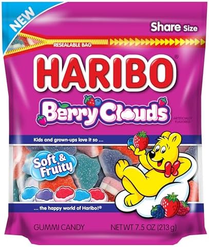 7.5-Oz Haribo Berry Clouds Gummi Candy $2.37 + Free Shipping w/ Prime or on orders over $35