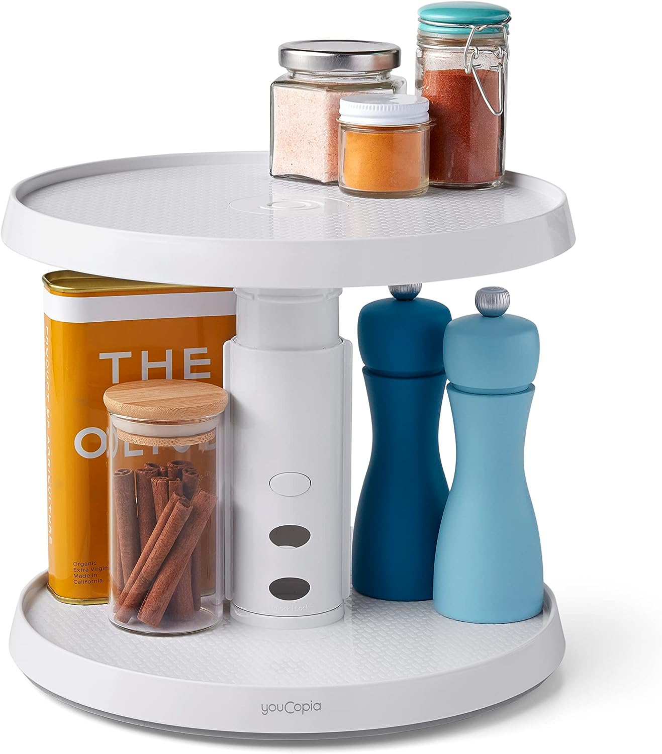 2-Tier YouCopia Height Adjustable Lazy Susan $11 + Free Shipping w/ Prime or on orders over $35