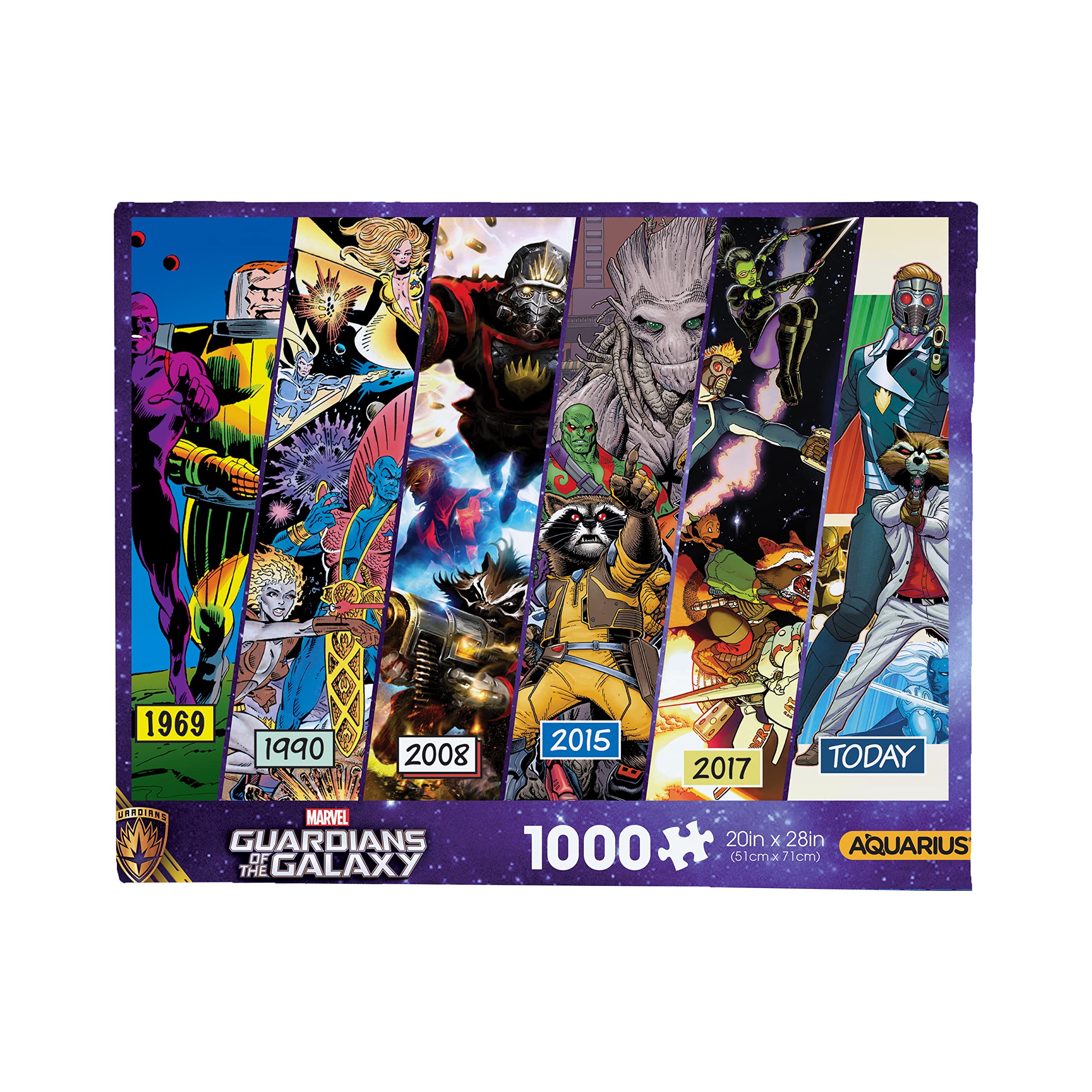 1000-Piece AQUARIUS Guardians of The Galaxy Timeline Puzzle $4.71 + Free Shipping w/ Prime or on orders over $35