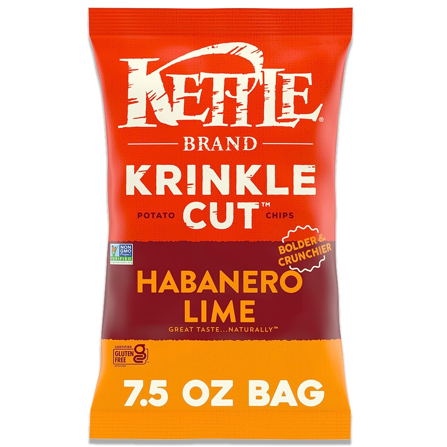 7.5-Oz Kettle Brand Potato Chips (Habanero Lime) $2.44 w/ S&S + Free Shipping w/ Prime or on orders over $35