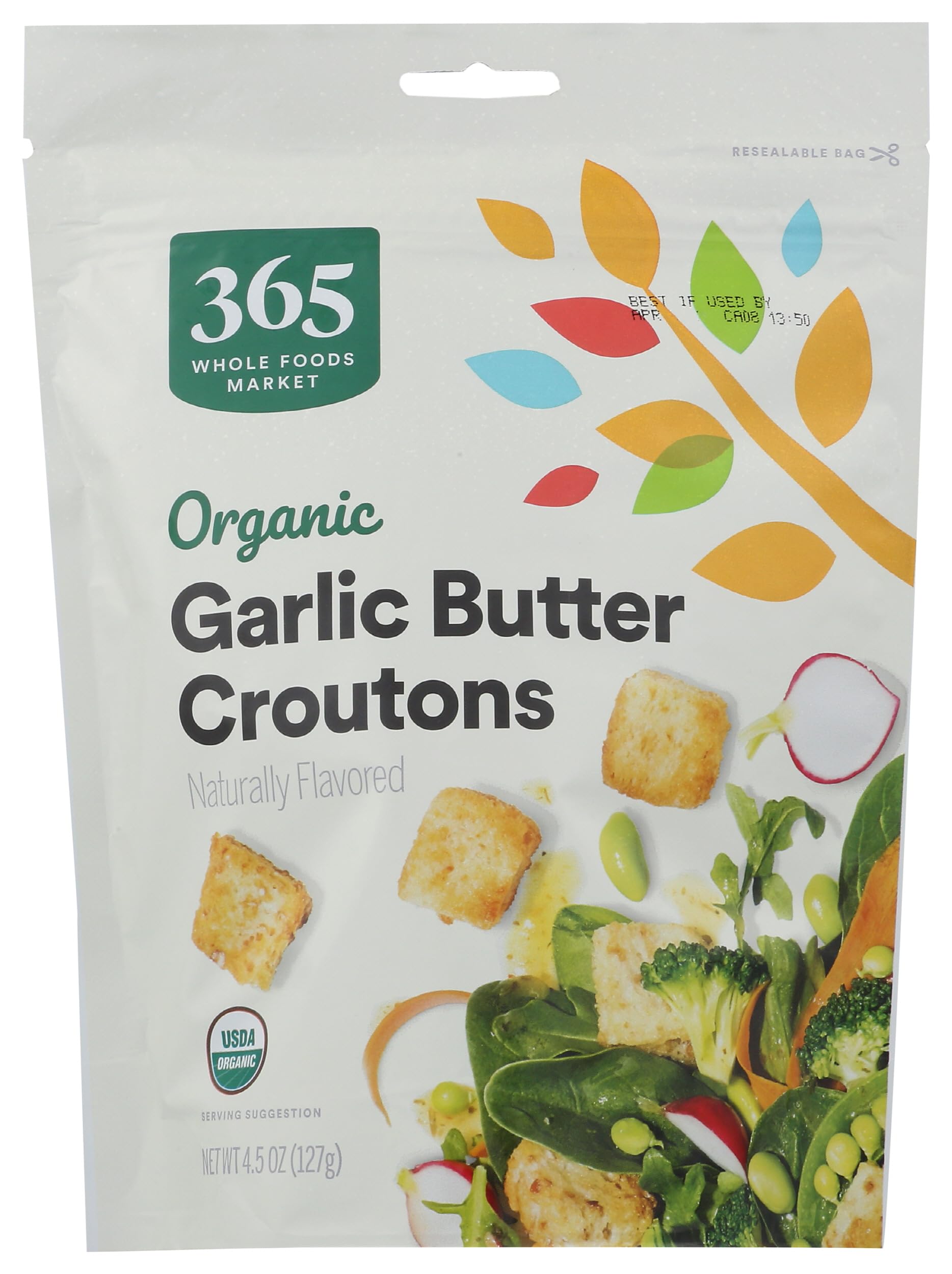 4.5-Oz 365 by Whole Foods Market Organic Butter And Garlic Croutons $1.72 + Free Shipping w/ Prime or on orders over $35