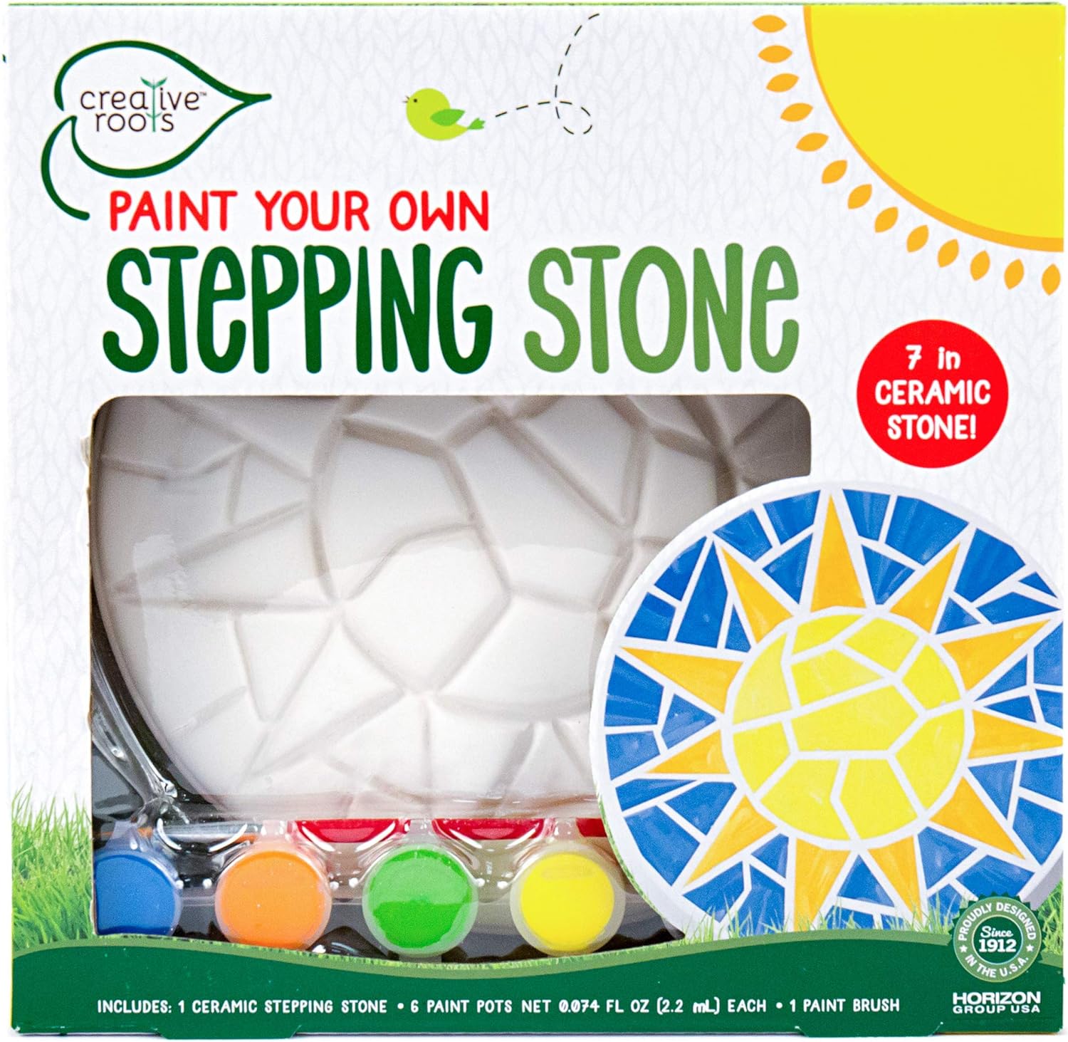 7" Creative Roots Mosaic Stepping Stone Kit (Various) $5.16 + Free Shipping w/ Prime or on orders over $35