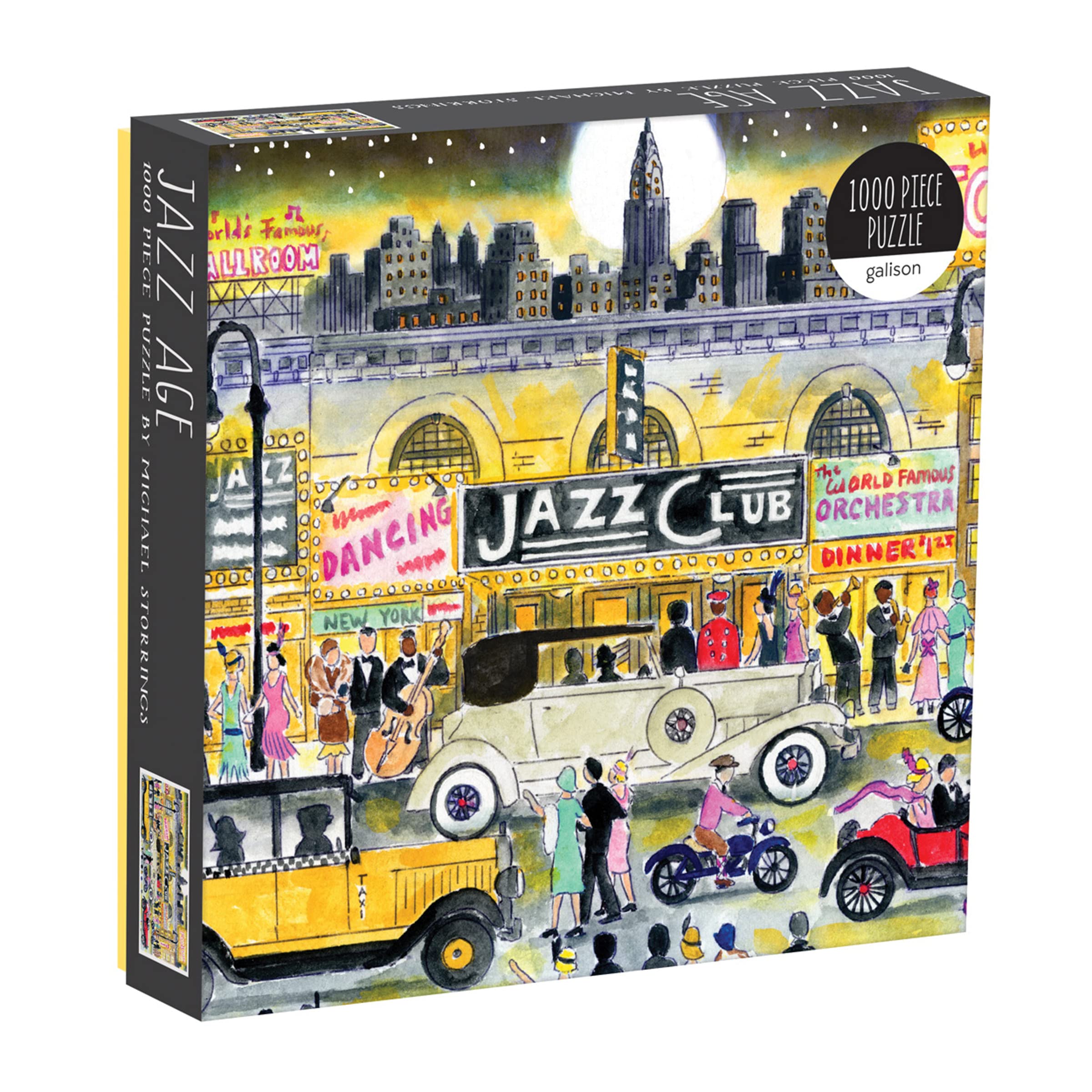 1000-Piece Galison Michael Storrings Jazz Age Jigsaw Puzzle $4.23 + Free Shipping w/ Prime or on orders over $35