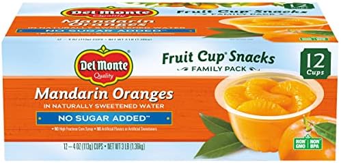 12-Pack 4-Oz Del Monte Mandarin Oranges No Sugar Added $4.78 w/ S&S + Free Shipping w/ Prime or on orders over $35