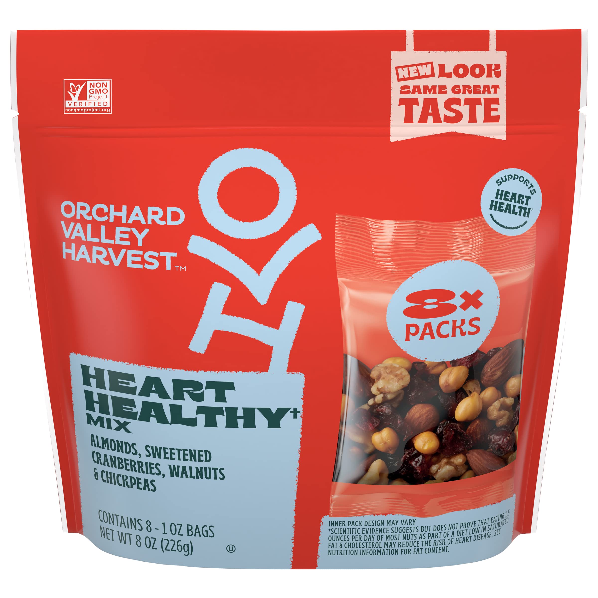 8-Pack Orchard Valley Harvest Heart Healthy Mix $3.16 w/ S&S + Free Shipping w/ Prime or on orders over $35