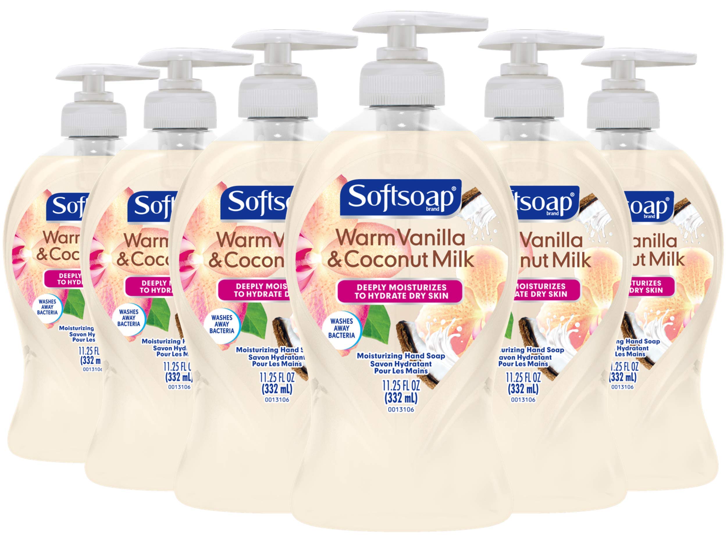 6-Pack 11.25-Oz Softsoap Moisturizing Liquid Hand Soap (Warm Vanilla & Coconut Milk) $11.29 w/ S&S + Free Shipping w/ Prime or on orders over $35