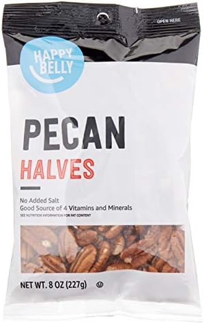 8-Oz Happy Belly Pecan Halves (No Added Salt) $3.59 w/ S&S + Free Shipping w/ Prime or on orders over $35