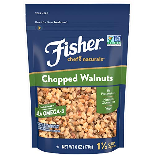 6-Oz Fisher Chef's Chopped Unsalted Walnuts $2.34 w/ S&S + Free Shipping w/ Prime or on orders over $35
