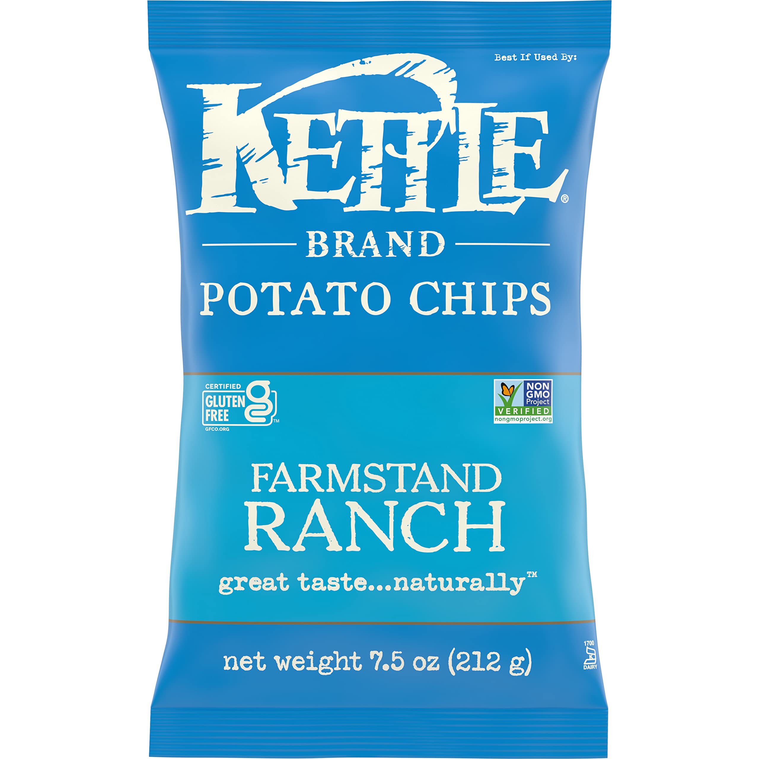 7.5-Oz Kettle Brand Potato Chips (Farmstand Ranch) $1.59 w/ S&S + Free Shipping w/ Prime or on orders over $35