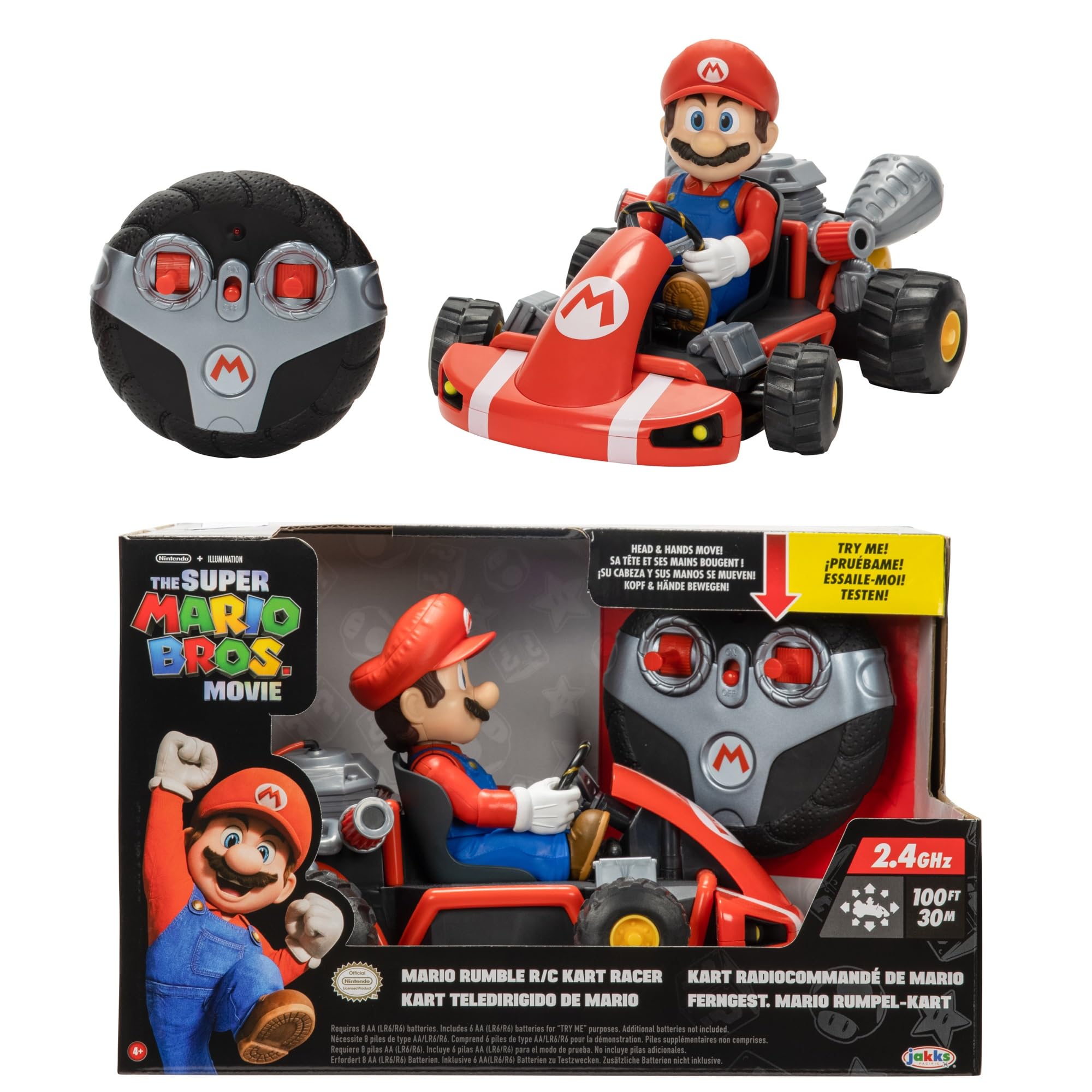 The Super Mario Bros. Movie Mario Rumble Kart RC Racer $22.04 + Free Shipping w/ Prime or on orders over $35