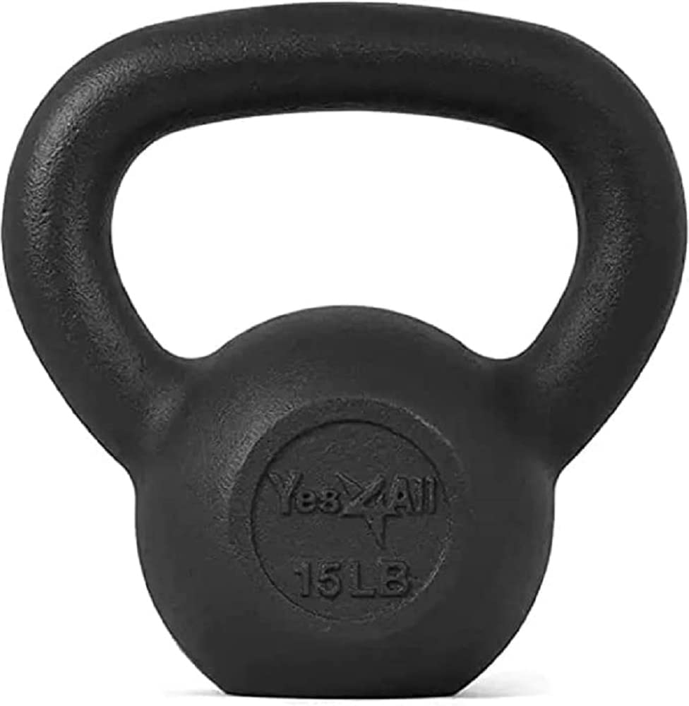 15-Lb Yes4All Cast Iron Kettlebell Weight $10 + Free Shipping w/ Prime or on orders over $35