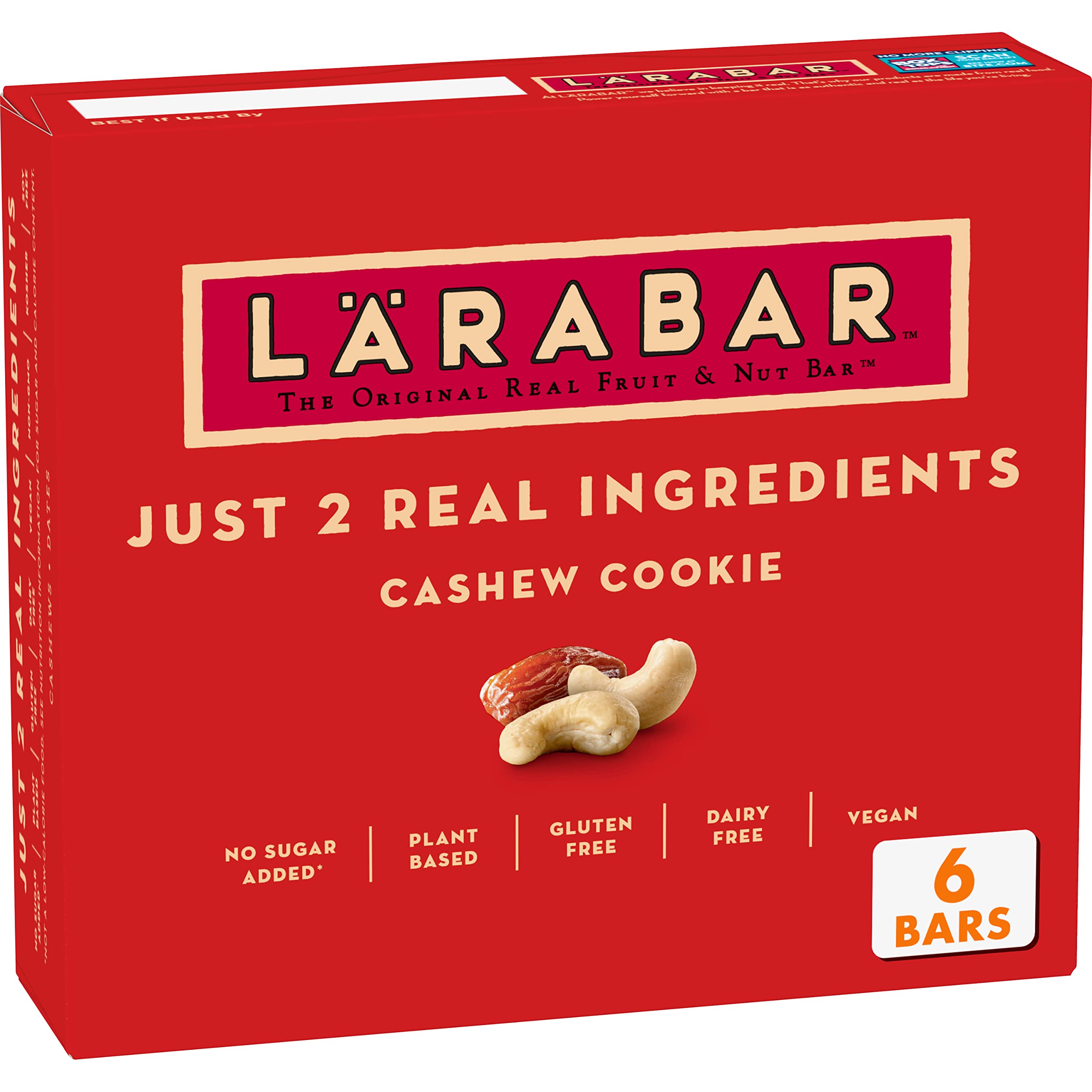 6 Count 1 7 Oz Larabar Cashew Cookie 4 52 W S S Free Shipping W Prime Or On Orders Over 35