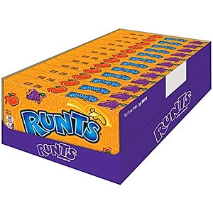 12-Pack 5-Oz Wonka Runts Fruity Hard Candy $  9.61 w/ S&S + Free Shipping w/ Prime or on orders over $  35