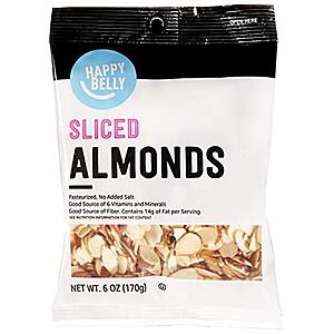 6-Oz Amazon Brand Happy Belly Sliced Almonds $  2.92 + Free Shipping w/ Prime or on orders over $  35