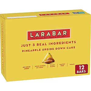 12-Count Larabar Pineapple Upside Down Cake Bars $  7.83 w/ S&S + Free Shipping w/ Prime or on orders over $  35