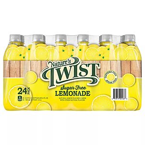 24-Pack 16.9-Oz Nature's Twist Sugar Free Lemonade $  9 + Free Shipping w/ Prime or on orders over $  35