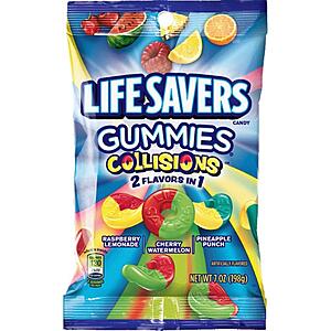 7-Oz Gummi Savers Lifesavers Gummies Collisions $  1.40 w/ S&S + Free Shipping w/ Prime or on orders over $  35