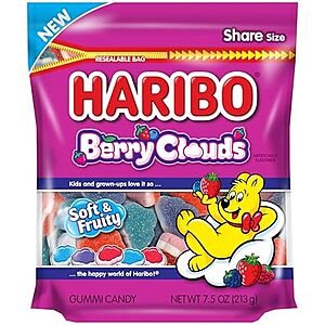 7.5-Oz Haribo Berry Clouds Gummi Candy