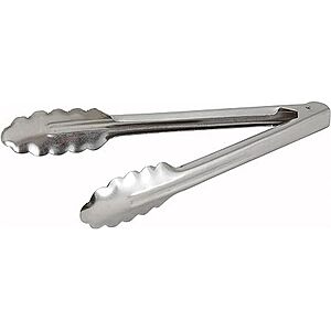 9" Winco Coiled Spring Heavyweight Stainless Steel Utility Tong $  2 + Free Shipping w/ Prime or on orders over $  35