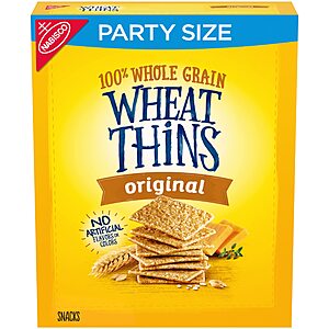 20-Oz Wheat Thins Original Whole Grain Wheat Crackers $  1.94 w/ S&S + Free Shipping w/ Prime or on orders over $  35