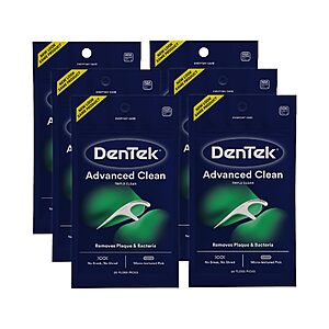 6-Pack 20-Count DenTek Triple Clean Advanced Clean Floss Picks $  2.02 w/ S&S + Free Shipping w/ Prime or on orders over $  35