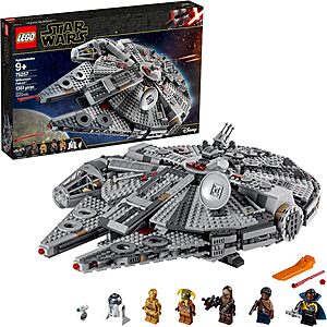 1351-Piece LEGO Star Wars Millennium Falcon Building Set w/ 7 Figures $108.80 + Free Shipping