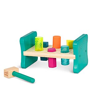 B. toys Wooden Shape Sorter Toy w/ 6 Pegs & Hammer $3.05 + Free Shipping w/ Prime or on orders over $35
