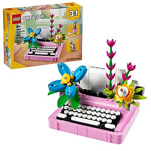 363-Piece LEGO Creator 3 in 1 Typewriter w/ Flowers Building Set $23.95