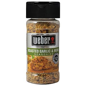 2.75-Oz Weber Roasted Garlic & Herb Seasoning $1.90 w/ S&S + Free Shipping w/ Prime or on orders over $35