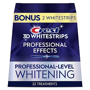 Prime Members: 44-Count Crest 3D Whitestrips Professional Effects Teeth Whitening Strips $30 + Free Shipping