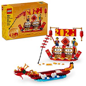 345-Piece LEGO Festival Calendar: Lunar New Year Festival Dragon Boat Set .70