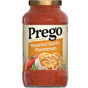 24-Oz Prego Pasta Sauce (Roasted Garlic & Parmesan Cheese) https://static.slickdealscdn.com/attachment/1/4/1/3/2/6/0/300x300/18367978.thumb.41 w/ S&S + Free Shipping w/ Prime or on orders over 