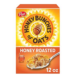 12-Oz Honey Bunches of Oats Cereal (Honey Roasted) https://static.slickdealscdn.com/attachment/1/4/1/3/2/6/0/300x300/18424378.thumb.80 w/ Subscribe & Save