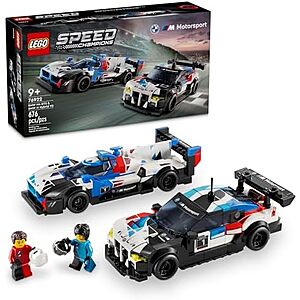 LEGO Speed Champions BMW M4 GT3 & BMW M Hybrid V8 Race Car Building Kits (76922) $25