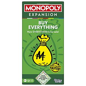 Monopoly Buy Everything Expansion for Classic Monopoly Game $4.20