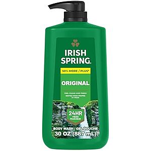 30-Oz Irish Spring Men's Body Wash (Original Clean) $4.65 w/ Subscribe & Save