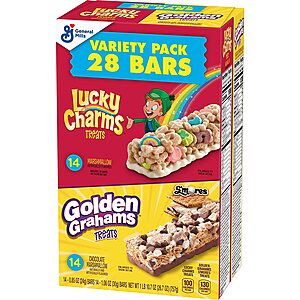 28-Count Lucky Charms and Golden Grahams Breakfast Bar Variety Pack $7.27 w/ S&amp;S + Free Shipping w/ Prime or on orders over $35