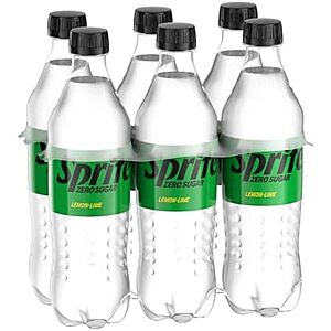 6-Pack 16.9-Oz Sprite Zero Sugar Lemon Lime Diet Soda $3.15 w/ Subscribe & Save