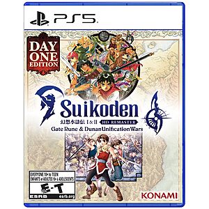 Suikoden I & II HD Remastered (PS5) $20.41 + Free Shipping w/ Prime or on orders over $35