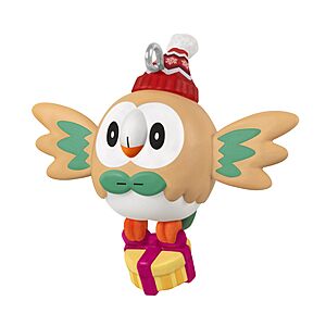 1.25" Hallmark Pok&eacute;mon Rowlet Christmas Ornament $6.49 + Free Shipping w/ Prime or on orders over $35