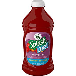 64-Oz V8 Splash Diet Berry Blend Juice Drink $1.89 w/ S&S + Free Shipping w/ Prime or on orders over $35