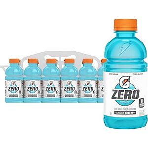 12-Pk 12-Oz Gatorade Thirst Quencher Zero Sugar Sports Drink (Glacier Freeze) $5.70 w/ S&S