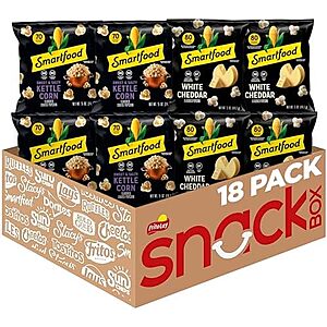 18-Pk 0.5-Oz Smartfood Popcorn Variety Pack $6.45 w/ S&S