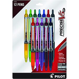12-Pack Pilot Precise V5 RT Refillable & Retractable Rolling Ball Pens (Extra Fine, 0.5 mm, Assorted) $13.10 + Free Shipping w/ Prime or on orders over $35