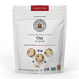 40-Oz King Arthur Gluten-Free & Whole Grain Oat Flour $7.55 w/ S&S + Free Shipping w/ Prime or on orders over $35