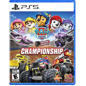 PAW Patrol Rescue Wheels: Championship (PS5) $10.60 + Free Shipping w/ Prime or on orders over $35