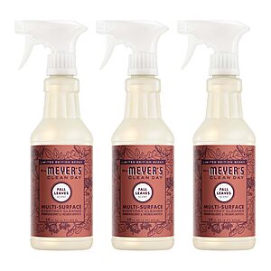 3-Pack 16-Oz Mrs. Meyer's Clean Day Multi-Surface Everyday Cleaner (Fall Leaves) $8.83 w/ S&S + Free Shipping w/ Prime or on orders over $35