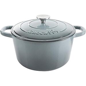 5-Quart Crock Pot Round Enameled Cast Iron Dutch Oven (Slate Gray) $36.56 + Free Shipping
