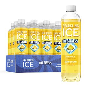 12-Pack 17-Oz Sparkling Ice LIFESAVERS Zero Sugar Sparkling Water (Pineapple) $11.29 w/ S&S + Free Shipping w/ Prime or on orders over $35