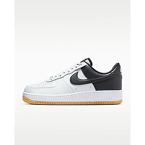 Nike Men's Air Force 1 '07 LV8 Shoes (Summit White/Metallic Silver/White/Black) $68 + Free S&H